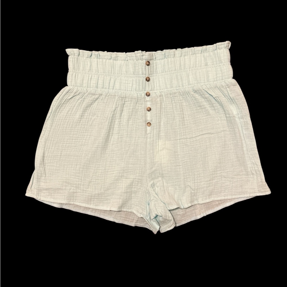 Simply Southern Light Blue Cotton Shorts - Size M/L